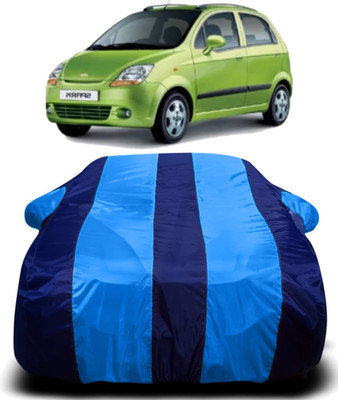 Swarish Car Cover For Chevrolet Spark (With Mirror Pockets)(Multicolor)
