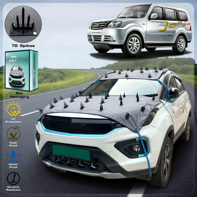 Frap Car Cover For Tata Sumo Grande, Sumo Grande MK II, Sumo Grande MKII GX (With Mirror Pockets)(Grey)
