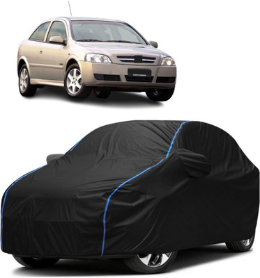 WSK Car Cover For Chevrolet Tavera, Universal For Car (With Mirror Pockets)(Black)