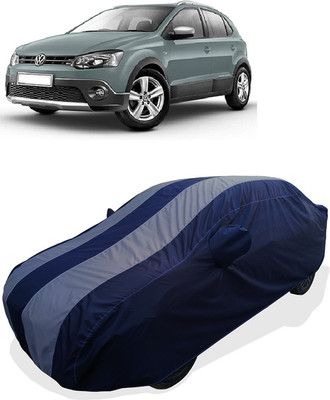 Coxtor Car Cover For Volkswagen Cross Polo 1.5 TDI (With Mirror Pockets)(Grey)