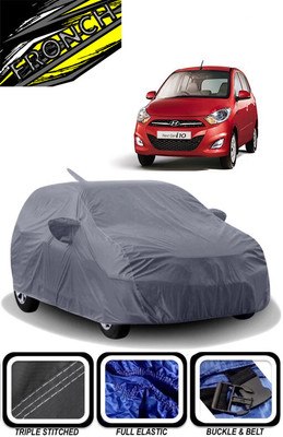 FRONCH Car Cover For Hyundai i10 Magna 1.1L (With Mirror Pockets)(Grey)