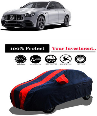 Amexride Car Cover For Mercedes Benz E-Class AMG E63 S Petrol (With Mirror Pockets)(Red)