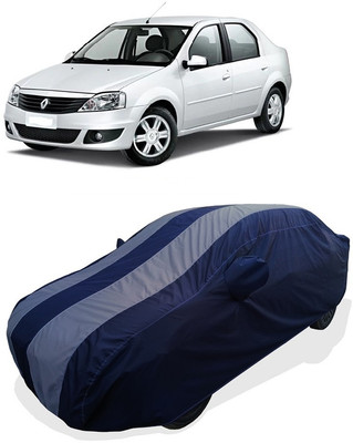 Coxtor Car Cover For Renault Logan 1.4 GLX Play (With Mirror Pockets)(Grey)