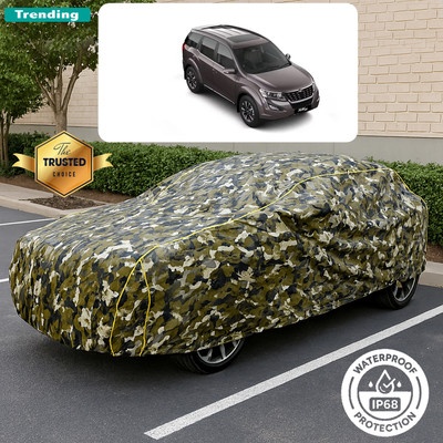 CODOKI Car Cover For Mahindra XUV500 W3 Diesel (With Mirror Pockets)(Yellow, Black)