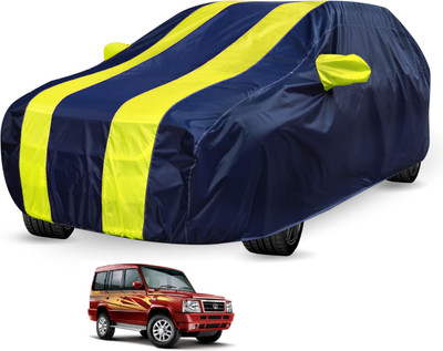 Auto Hub Car Cover For Tata Sumo (Without Mirror Pockets)(Black, Yellow)