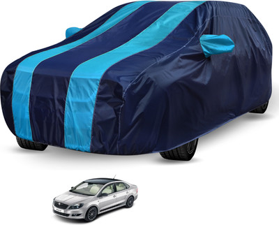 Auto Hub Car Cover For Skoda Rapid (Without Mirror Pockets)(Black, Blue)
