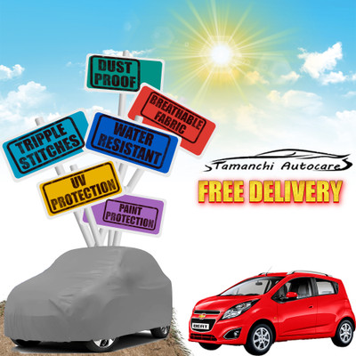 Tamanchi Autocare Car Cover For Chevrolet Beat(Grey)