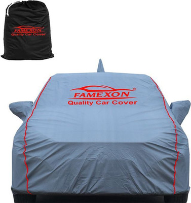 FAMEXON Car Cover For Ford Figo (With Mirror Pockets)(Grey)
