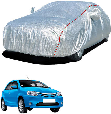 SS FOR YOUR SMART NEEDS Car Cover For Toyota Etios Liva (With Mirror Pockets)(Silver)