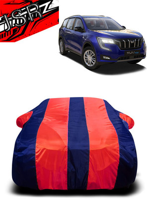 J S R Car Cover For Mahindra XUV 700 (With Mirror Pockets)(Red, Blue)