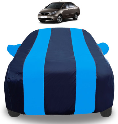 Auto Hub Car Cover For Tata Indigo CS (With Mirror Pockets)(Blue)
