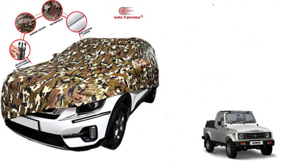 Auto Oprema Car Cover For Maruti Suzuki Gypsy King (With Mirror Pockets)(Green)