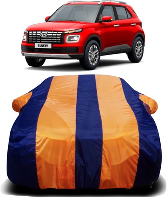 AXLOZ Car Cover For Hyundai Venue (With Mirror Pockets)(Multicolor)