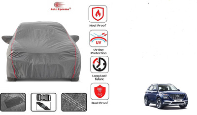 Auto Oprema Car Cover For Hyundai Venue (With Mirror Pockets)(Grey)