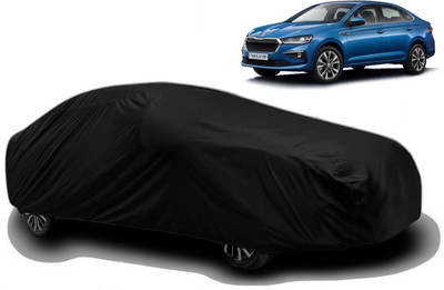 R Rayvin Star Car Cover For Skoda Slavia (With Mirror Pockets)(Multicolor)