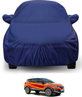 Auto Hub Car Cover For Renault Captur (With Mirror Pockets)(Blue)