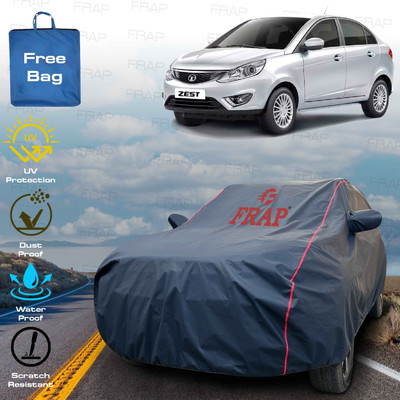 Frap Car Cover For Tata Zest, Zest Premio Diesel, Zest Quadrajet 1.3 XM, Zest Revotron 1.2T XE (With Mirror Pockets)(Blue, Red)