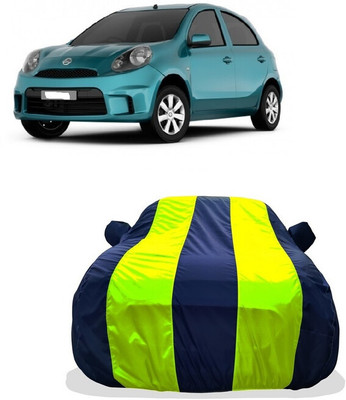 Tricway Car Cover For Nissan Micra Active XL Petrol (With Mirror Pockets)(Yellow)