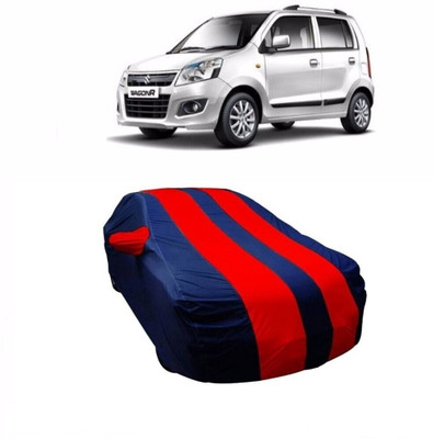 Quick Shop Car Cover For Maruti Suzuki WagonR (With Mirror Pockets)(Red, Blue)