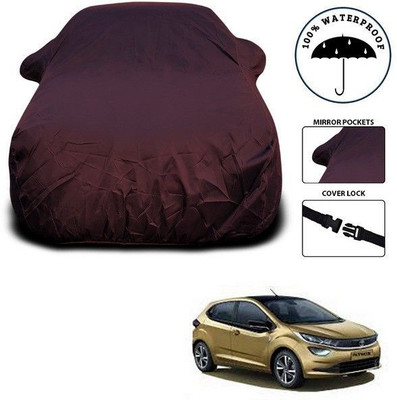 SEBONGO Car Cover For Tata Altroz (With Mirror Pockets)(Maroon)