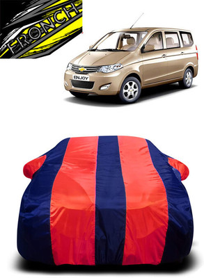 FRONCH Car Cover For Chevrolet Enjoy (With Mirror Pockets)(Red, Blue)