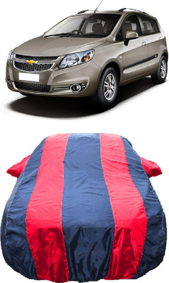 Wegather Car Cover For Chevrolet Sail Hatchback 1.2 (With Mirror Pockets)(Red)