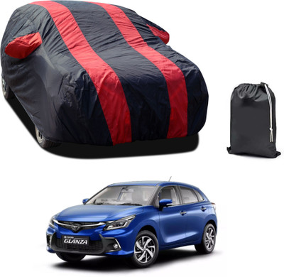 GOSHIV-car and bike accessories Car Cover For Toyota Glanza G Hybrid (With Mirror Pockets)(Red)