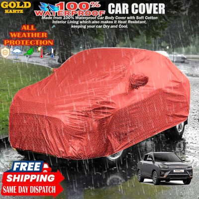 GOLDKARTZ Car Cover For Mahindra XUV400(Red)