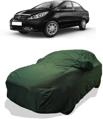 Coxtor Car Cover For Tata Manza EX (With Mirror Pockets)(Green)