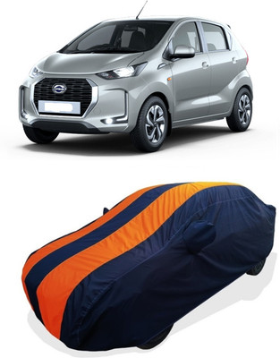 Coxtor Car Cover For Datsun Redi-Go AMT 1.0 S Petrol (With Mirror Pockets)(Orange)