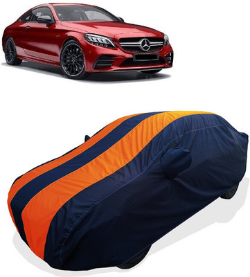 Coxtor Car Cover For Mercedes Benz C-Class Coupe C43 AMG Petrol (With Mirror Pockets)(Orange)