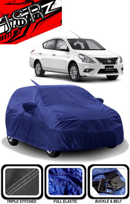 J S R Car Cover For Toyota Almera S (With Mirror Pockets)(Blue)