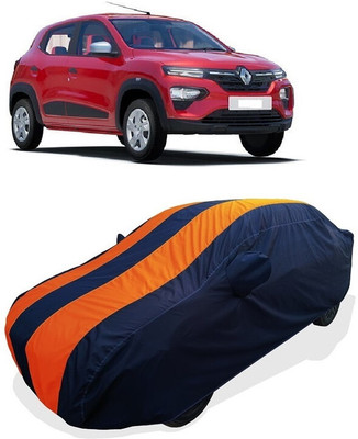Coxtor Car Cover For Renault Kwid AMT (With Mirror Pockets)(Orange)