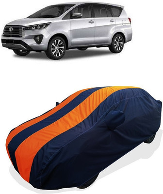 Coxtor Car Cover For Toyota Innova Crysta 2.4 G Plus MT 8 STR Diesel (With Mirror Pockets)(Orange)