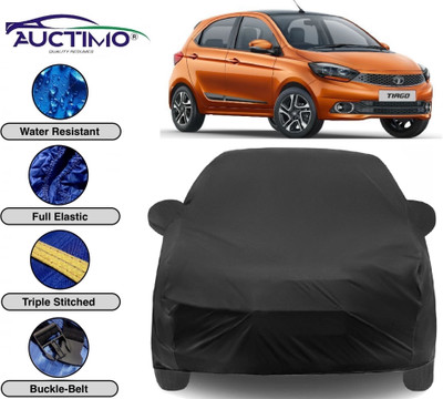 AUCTIMO Car Cover For Tata Tiago (With Mirror Pockets)(Black)