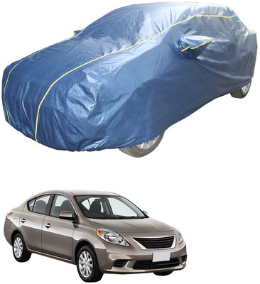 SS FOR YOUR SMART NEEDS Car Cover For Nissan Sunny (With Mirror Pockets)(Blue)