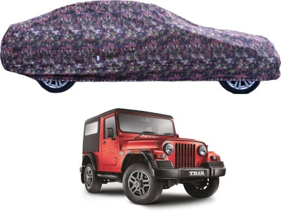 MOCKHE Car Cover For Mahindra Thar (With Mirror Pockets)(Green)