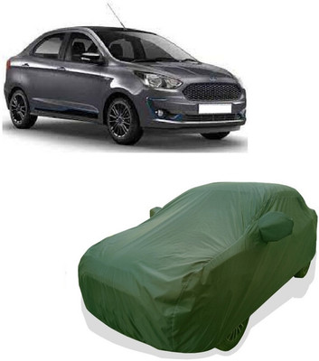Tricway Car Cover For Ford Figo Aspire Titanium Blu Diesel (With Mirror Pockets)(Green)