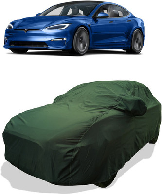 Coxtor Car Cover For Tesla Model X Electric(Battery) (With Mirror Pockets)(Green)