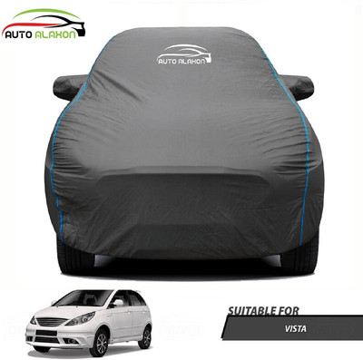 AUTO ALAXON Car Cover For Tata Vista (With Mirror Pockets)(Black)
