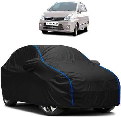 Autohaux Car Cover For Maruti Suzuki Zen Estillo VXI (With Mirror Pockets)(Black, Blue)