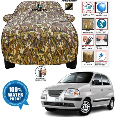 BOTAUTO Car Cover For Hyundai Santro Xing, Santro Xing 1.1L, Universal For Car (With Mirror Pockets)(Multicolor, For 2011, 2012, 2013, 2014, 2015, 2016, 2017, 2018, 2019, 2020, 2021, 2022, 2023, 2024 Models)