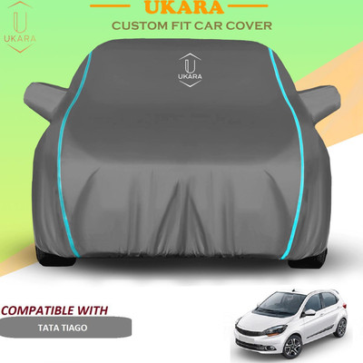 Ukara Car Cover For Tata Tiago (With Mirror Pockets)(Grey)