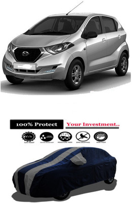 Amexride Car Cover For Datsun GO D (With Mirror Pockets)(Grey)