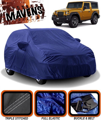 MAVENS Car Cover For Mahindra Thar (With Mirror Pockets)(Blue)