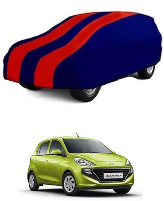 prajapati Car Cover For Hyundai Santro L2 (Without Mirror Pockets)(Red, Blue)