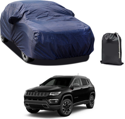 GOSHIV-car and bike accessories Car Cover For Jeep Compass Trailhawk 4x4 Diesel (With Mirror Pockets)(Blue)