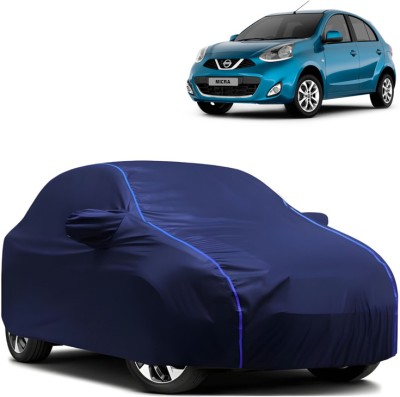 WSK Car Cover For Nissan Micra 1.5L (With Mirror Pockets)(Blue)