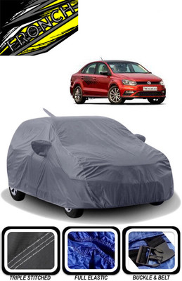 FRONCH Car Cover For Volkswagen Vento, Vento 1.2 TSI Comfortline AT (With Mirror Pockets)(Grey)