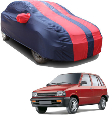 SS FOR YOUR SMART NEEDS Car Cover For Maruti 800 AC BSIII (With Mirror Pockets)(Red, Blue)